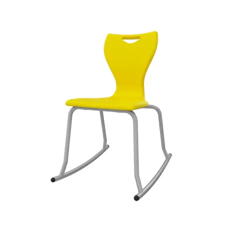En Rock Educational Chair - Size 5 - Grey Frame - Banana Yellow